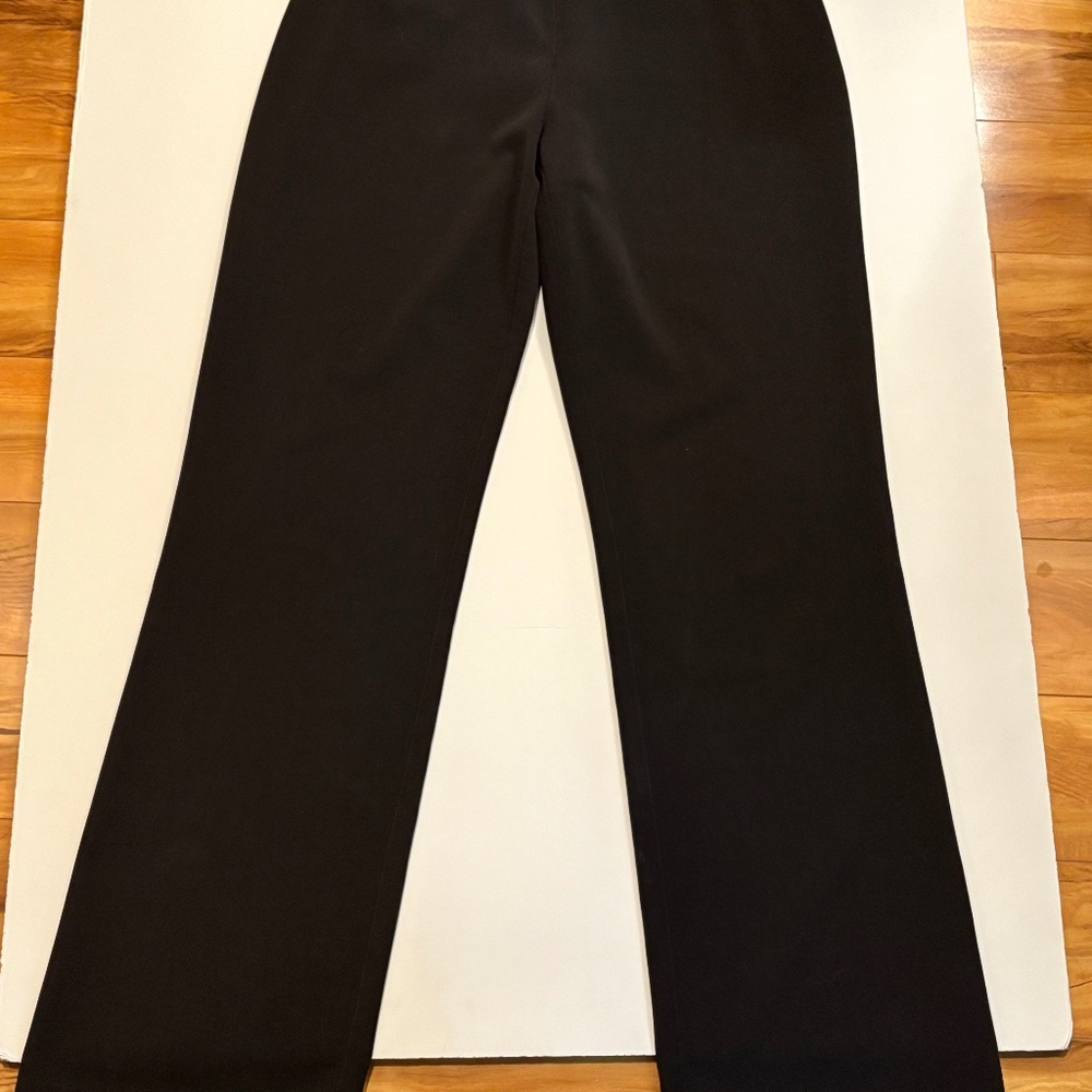 Black dress pants, clean and contemporary